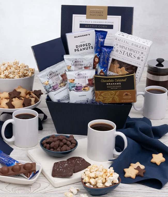 All chocolate gift with Ghirardelli, cookies and truffles. 