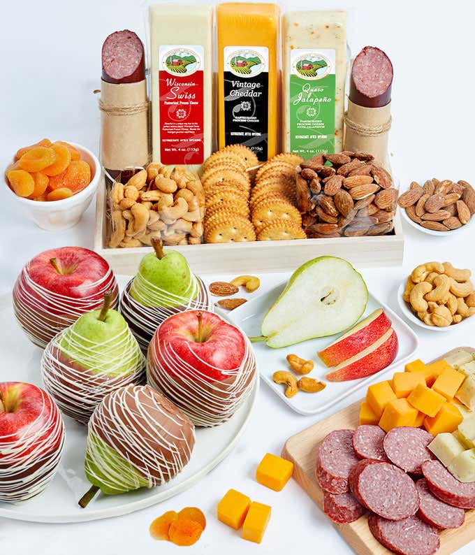 Premium Fruit, Cheese,Sausage, & Nuts Tray