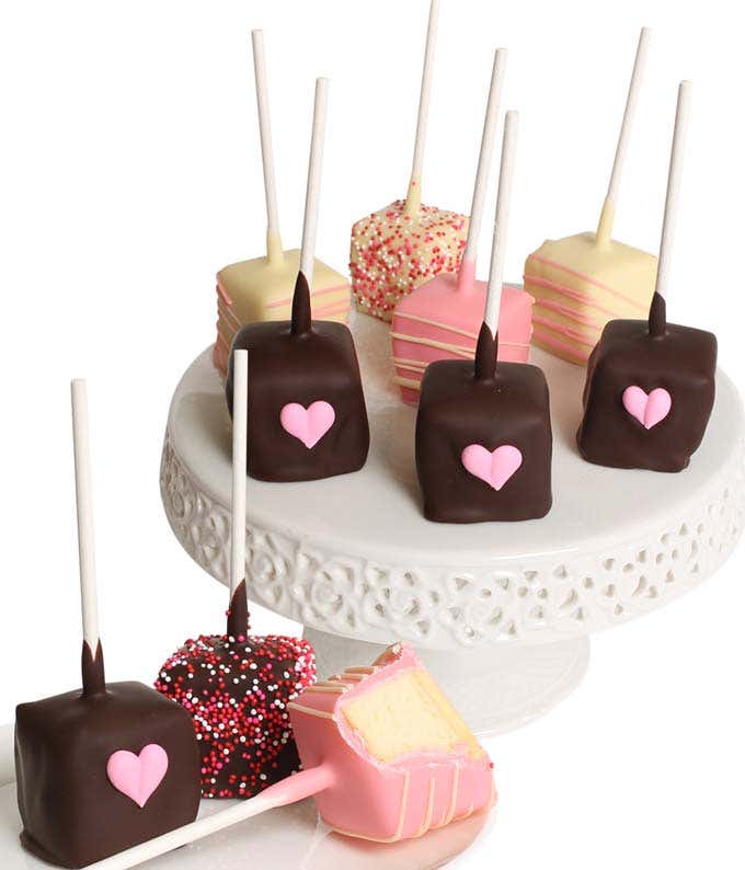 My Heart to Yours Chocolate Covered Cheesecake Pops