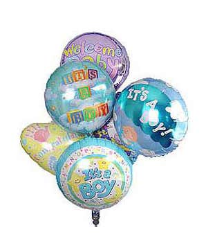 New baby boy balloons