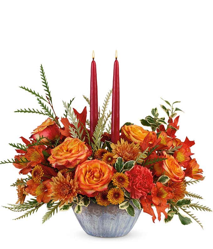 Autumn candle Centerpiece