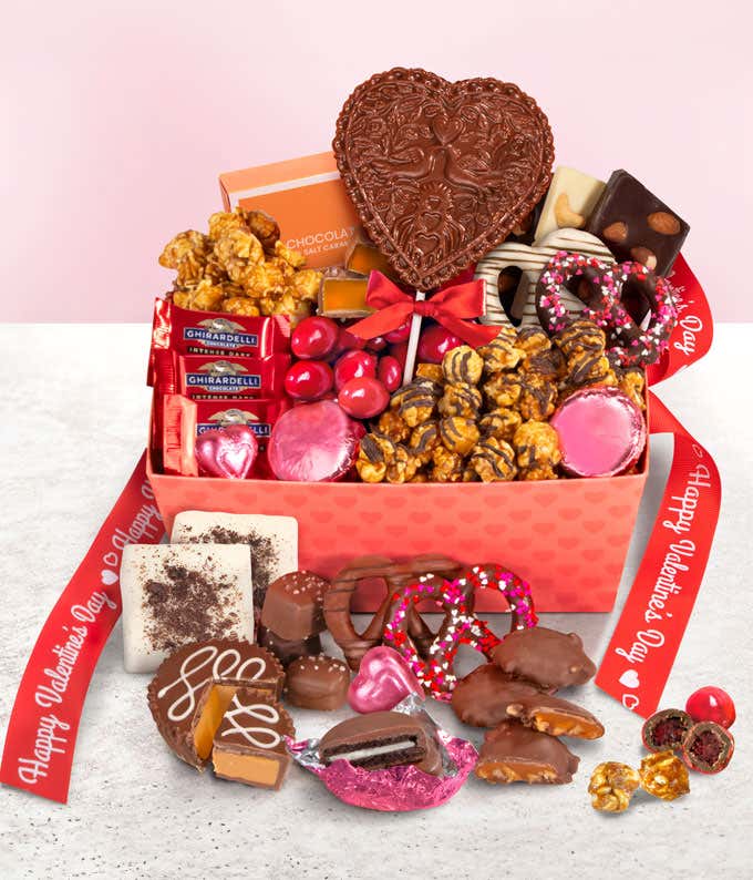 Sweet Hearts Gift Basket